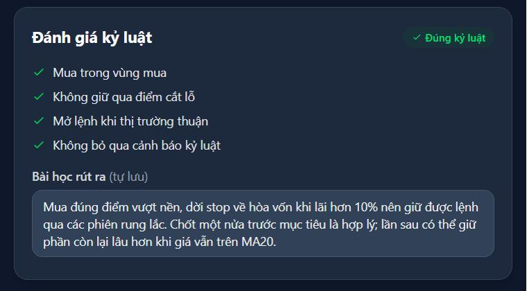 Đánh giá kỷ luật lệnh LPB: đạt cả bốn mục, huy hiệu Đúng kỷ luật, kèm bài học rút ra
